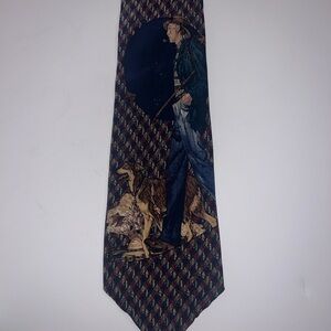 Norman Rockwell Men's Multicolor Patterned Tie